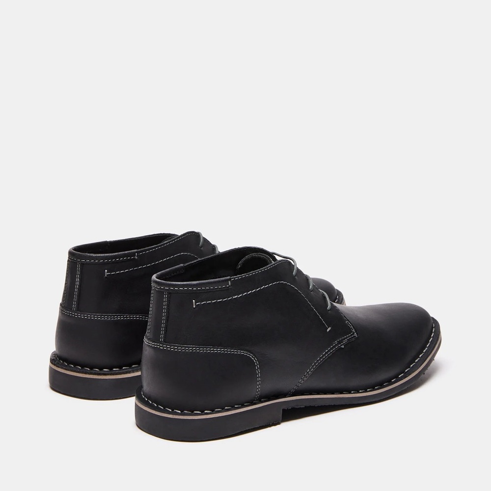 Steve Madden Men’s Black Leather Chukka Boots - Picture 5 of 11